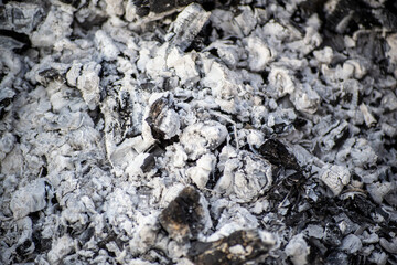 close up of charcoal