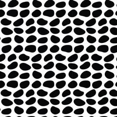 A beautiful pattern is designed through multiple shapes of black colors