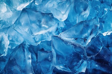Obraz premium Blue ice in the Jökulsárlón glacial lagoon, Iceland, award-winning photography