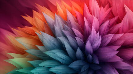 Obraz premium Abstract Colorful Floral Design