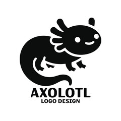 Axolotl Vector Logo Design