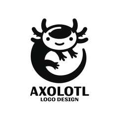 Axolotl Vector Logo Design