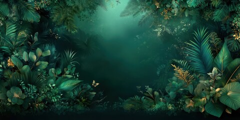 Fototapeta premium Summer landscape banner