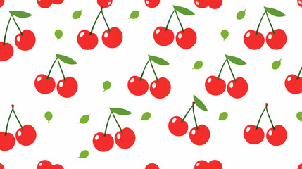 Seamless pattern with cherries, cherry seamless pattern