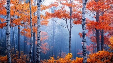 Obraz premium beauty nature illustration full of calmness and goodness