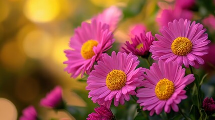 Obraz premium Pink Flowers in Bloom