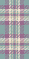 Customer textile check pattern, variety background texture plaid. Weave seamless vector tartan fabric in pastel and light colors.
