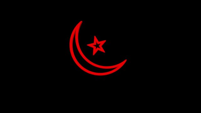 Moon and star rotation animation