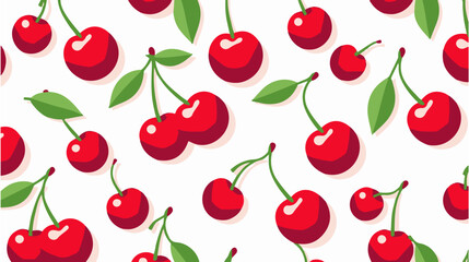 Seamless pattern with cherries, cherry seamless pattern