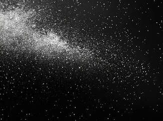 Milky Way Galaxy in the Dark Night Sky with Twinkling Stars