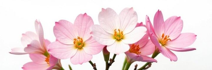 Naklejka premium Delicate flower with intricate details isolated on white background, floral arrangement, isolated
