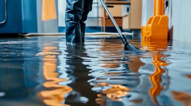 Proper techniques are essential when dealing with electrical hazards during cleanup.