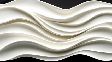 Obraz premium Abstract White Wave Design