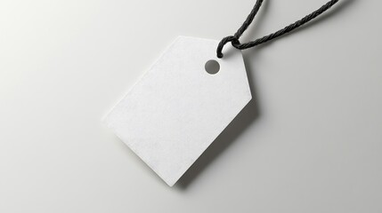 Blank price tag, simple design, studio shot