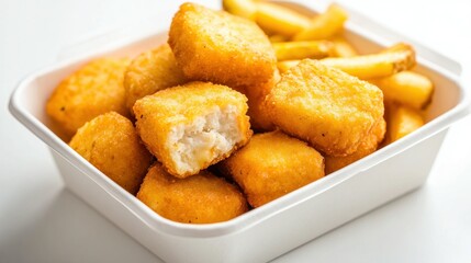 Crispy Chicken Nuggets and Fries