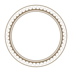 Decorative frame in patterned style.