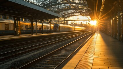 Sunrise at the Railway Station