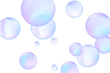 Abstract modern realistic gradient bubbles for wallpaper design. 3D gradient background. Drawing style. Trendy vector style.