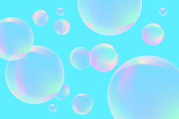 Modern realistic water bubbles, great design for any purposes. Brochure template layout. Communication concept. Brochure, leaflet, flyer, cover template.