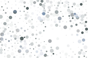 Silver glitter confetti on a white background. Illustration of a drop of shiny particles. Decorative element. Luxury background for your design, cards, invitations, gift, vip.