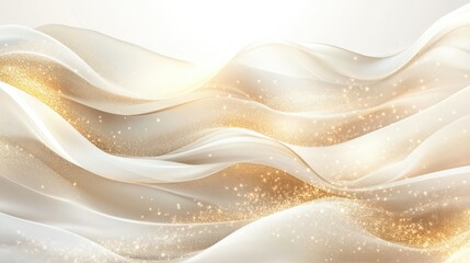 Elegant Golden Waves: A Luxurious Abstract Background