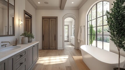 Custom home features and finishes highlighting unique architectural details, custom-designed elements, and personalized touches that elevate residential spaces with character and style