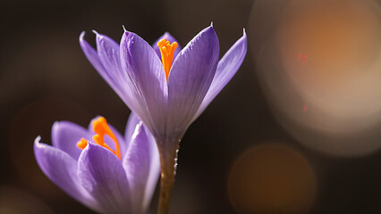 Naklejka premium purple crocus flowers