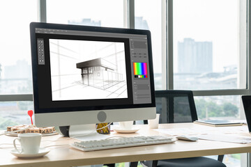 Architectural design modish software application for architect business and professional designer