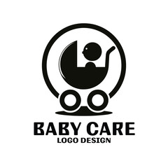 Baby Care Vector Logo Design