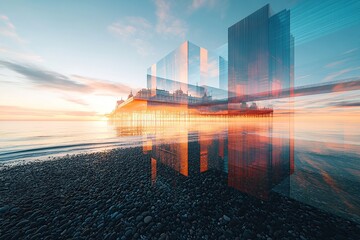 Brighton Pier at sunset,