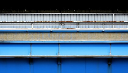 Urban Bridge Detail: Blue Steel for Rust, Concrete.