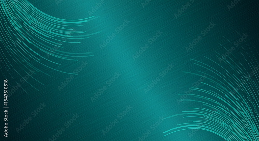 Wall mural teal abstract lines flowing texture modern background digital design graphic element