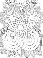 PrintFlowers Coloring Pages For Adules