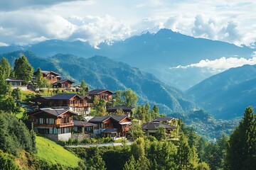 seamless dance of high ridges and quiet vales reflecting ideal union of raw splendor and restful calm that marks these awe-inspiring vistas  
