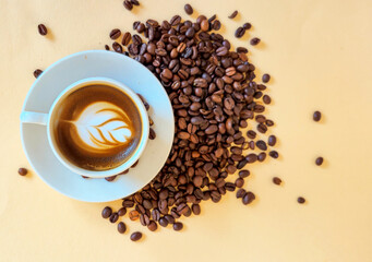 Artistic Espresso Highlighting the Delight of Every Unique Coffee Bean Experience