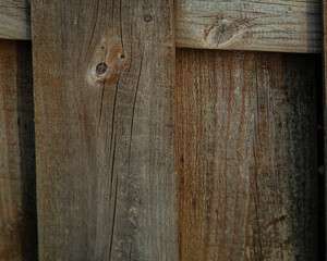 rustic weathered board-on-board wood grain fence planks or boards. abstract full frame close-up wooden grain texture background with space for copy. macrophotography stock image.