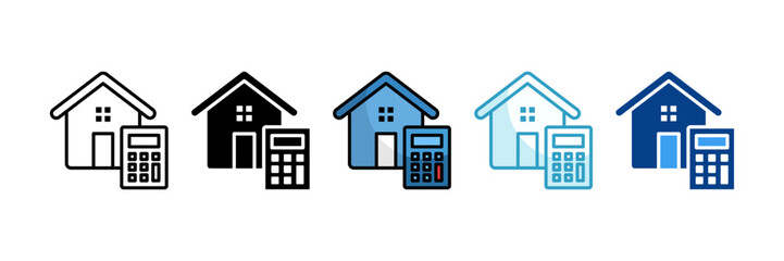 Budget  Icon Set Multiple Style Collection