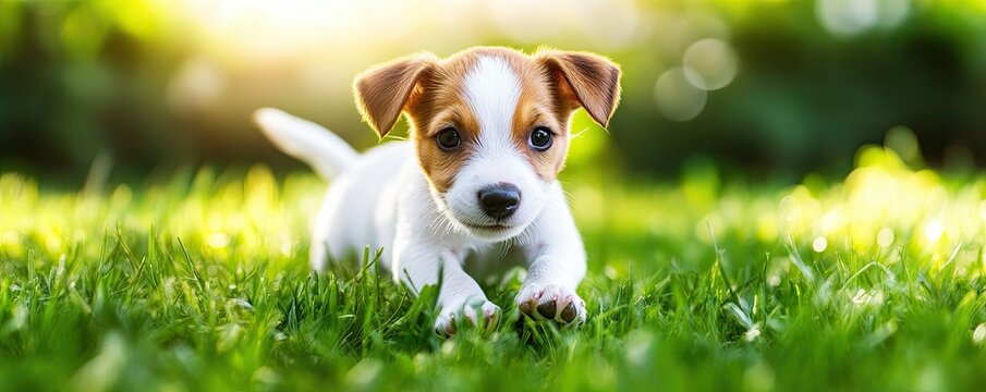 A happy little Jack Russell Terrier pup grins for the camera, showcasing the fun of training sessions