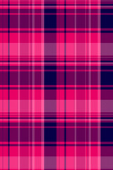 Silky plaid check vector, neat pattern fabric textile. Dog tooth tartan texture background seamless in pink and bright colors.