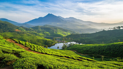 India - Nature Bliss: Use Indias picturesque landscapes as a backdrop--lush tea gardens of Munnar, serene backwaters of Kerala, or the golden dunes of Rajasthan. The natural beauty enhances their inno