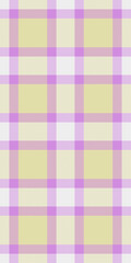 Form tartan check background, fold seamless vector textile. Hippie plaid texture pattern fabric in light and purple colors.