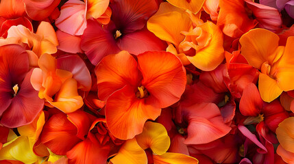 Vibrant Colorful Flower Petals Display
