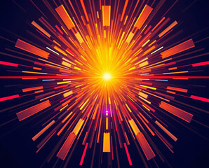 Abstract pop modern colorful background with the explosion of colors to the beat