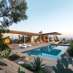 Sleek futuristic forms complement breathtaking uninterrupted sky panoramas above image