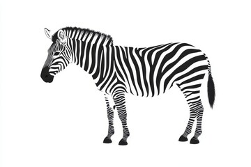 Obraz premium The tiger and zebra in the jungle display unique fur textures and patterns of black and white stripes