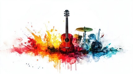 Colorful Music Instruments