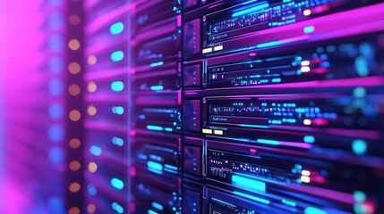 Server Rack in a Data Center