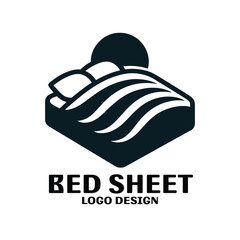 Bed Sheet Vector Logo Design