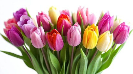Obraz premium Colorful Tulips Bouquet