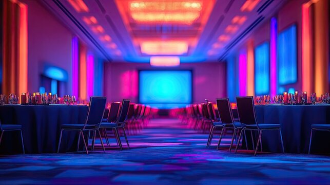 Event planning for corporate meetings and conferences, showcasing professional services for organizing business events, including venue selection, catering, branding, and strategic event coordination